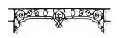 garde-corps, barre d'appui, appui de fenêtre, balustrade, en fonte moulée et fer forgé_LOISELET_DI